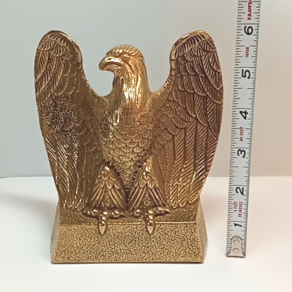 Pair of heavy brass eagle bookends. No flaws - Picture 7 of 8
